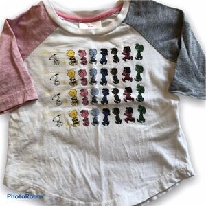 Hanna Andersson Size 90 (3) Peanuts Rainbow Top